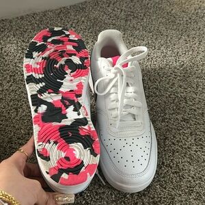 Nike Court Vision Low White Hyper pink